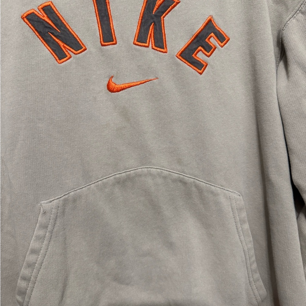 Nike Vintage Silver Tag Tan and Orange Pullover Hoodie - Picture 5 of 5